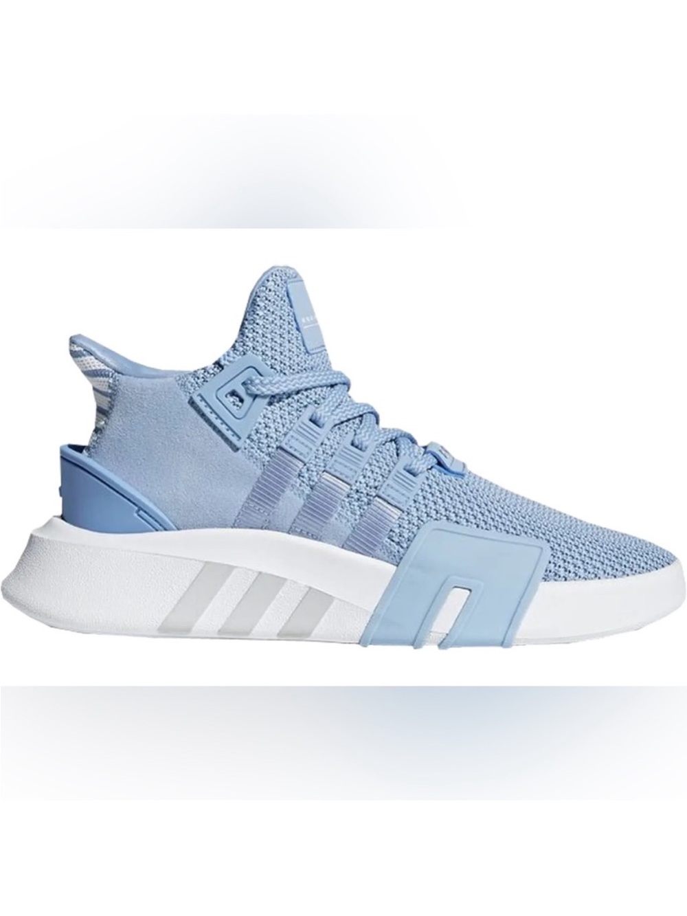 adidas Kids Light Blue Knit Slip-On Sneakers